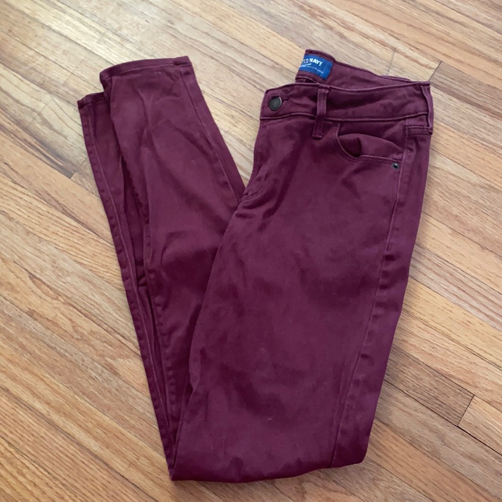 Old Navy Burgundy Jeans